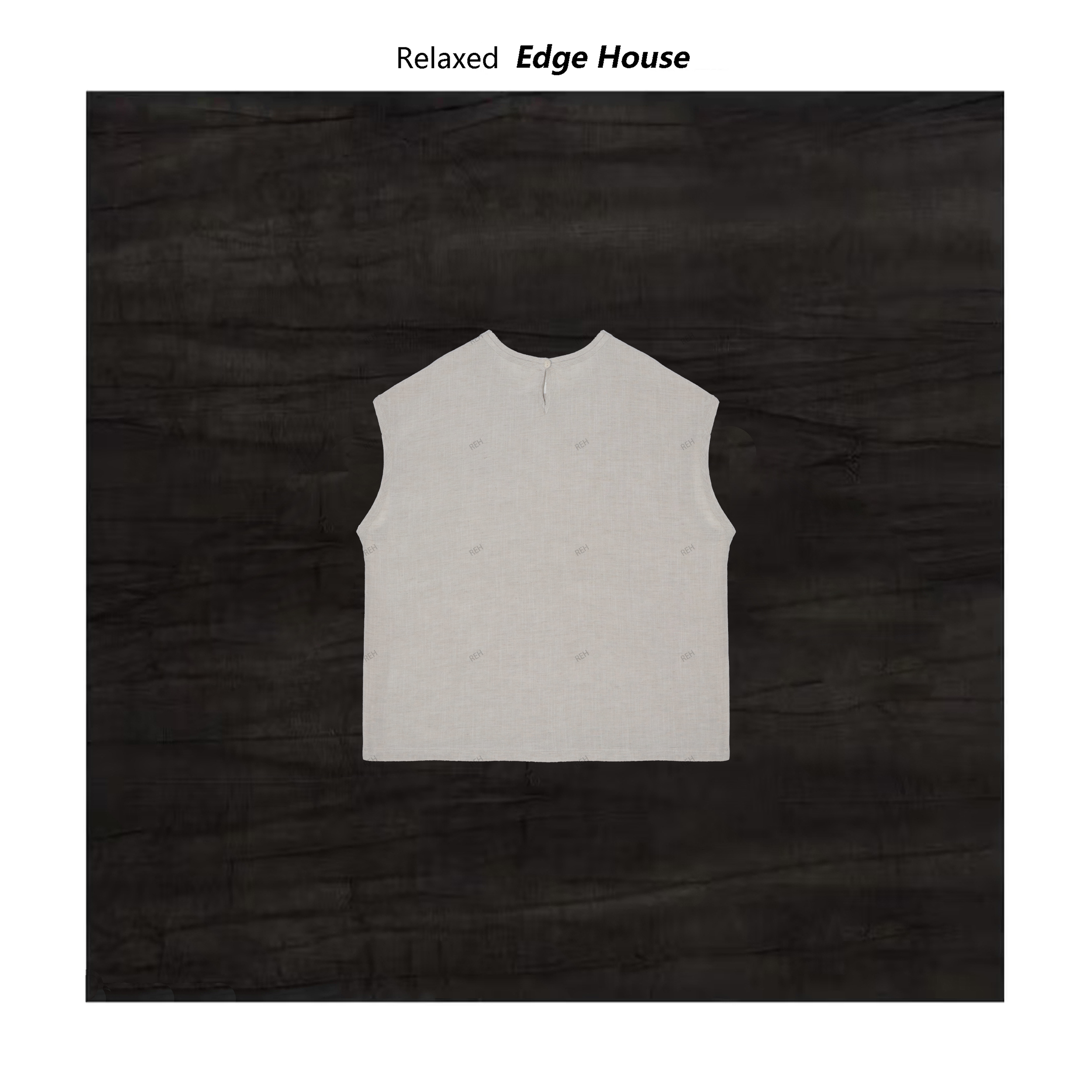 【嘻嘻家】仲夏夜 女士夏季高级感双领天丝苎麻上衣T宽松洋气