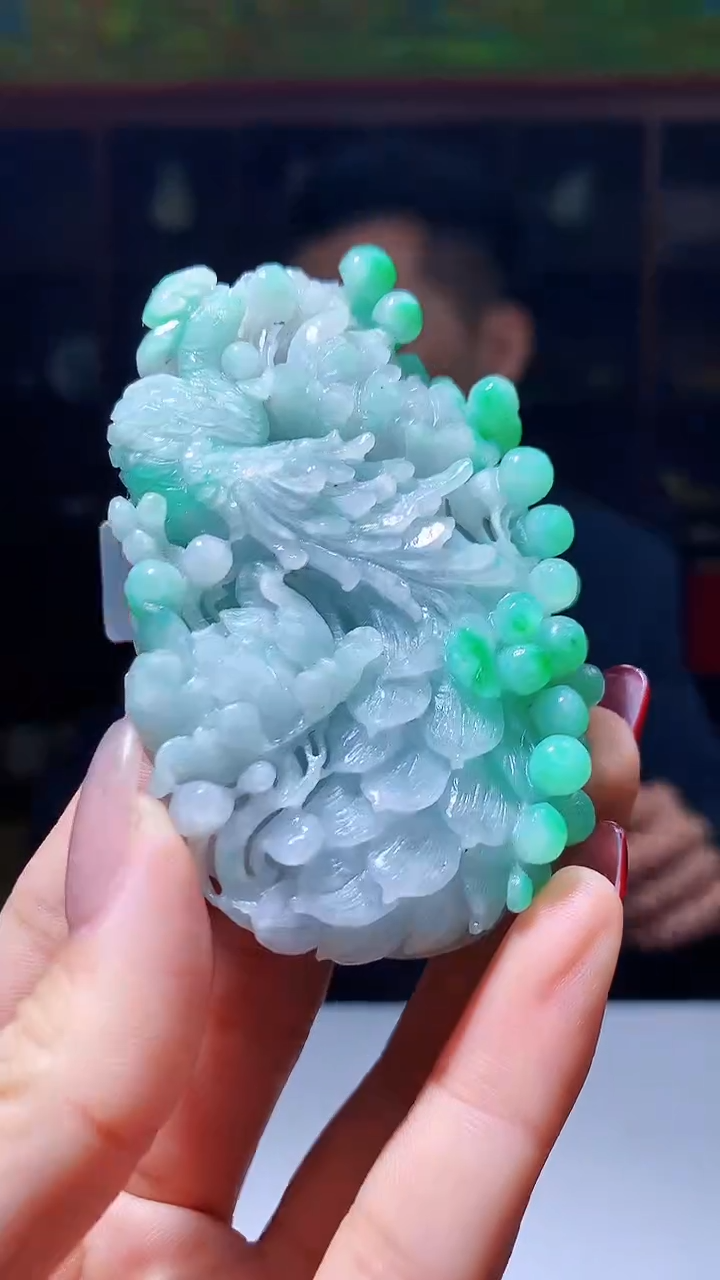 【闪购商品】定制翡翠未镶嵌1049hm-毛货挂件