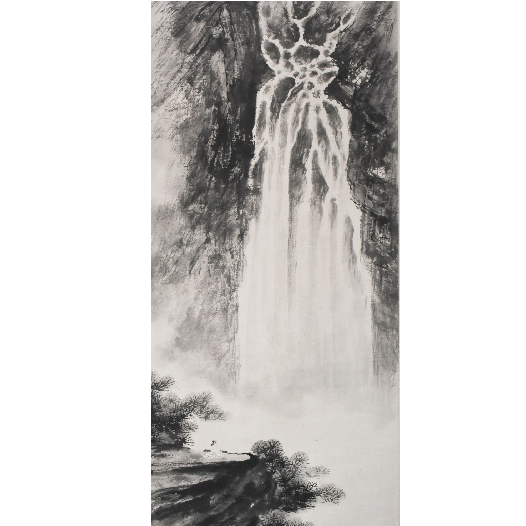 HM9254 观瀑图 138×68 纸本立轴 8.4平尺