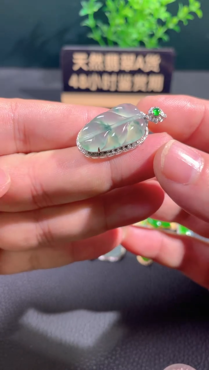 【闪购商品】翡翠颈饰18K金镶嵌翡翠