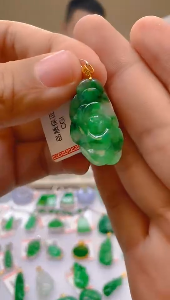 【闪购商品】翡翠颈饰18K金镶嵌新号开播，全场乱卖