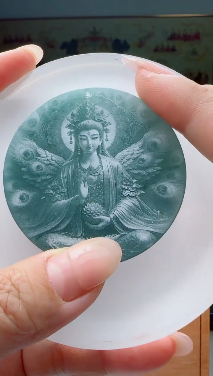 【闪购商品】翡翠颈饰未镶嵌佛母多样性随机一件发货