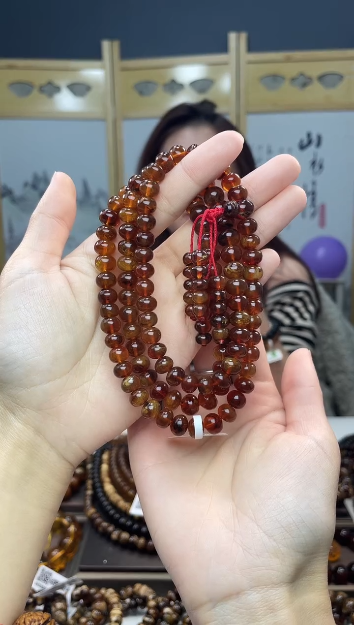 【闪购商品】琥珀裸石未镶嵌8+特级血蜜108