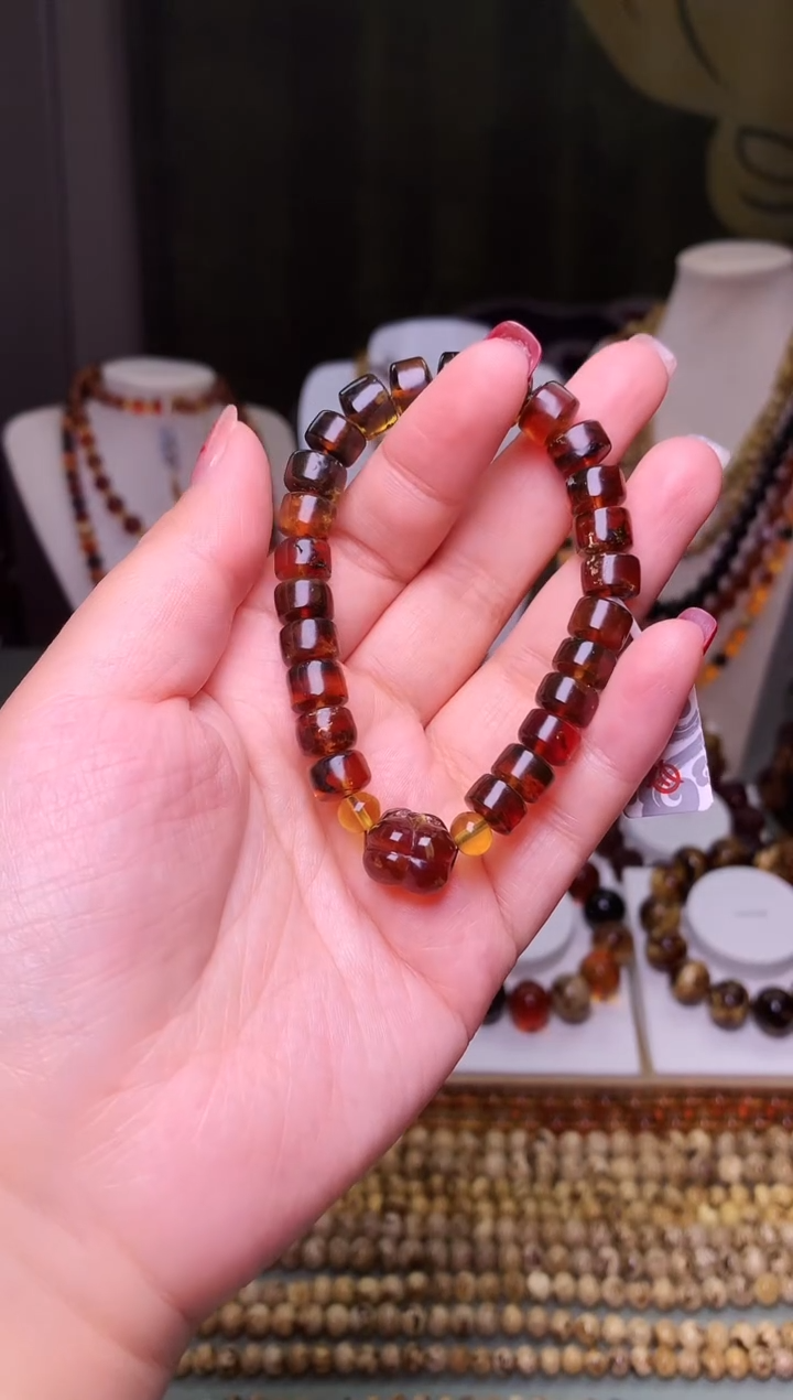【闪购商品】琥珀手链未镶嵌抚顺琥珀