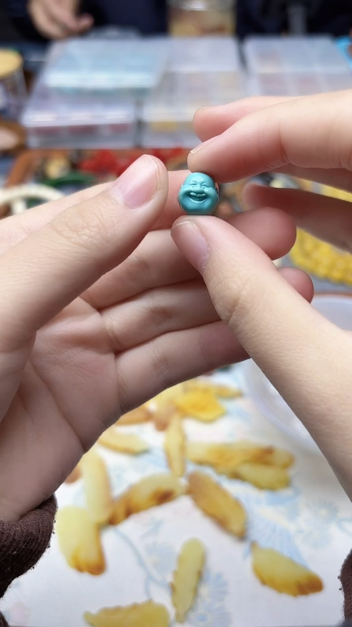 未镶嵌绿松石挂件松石佛头配饰GW