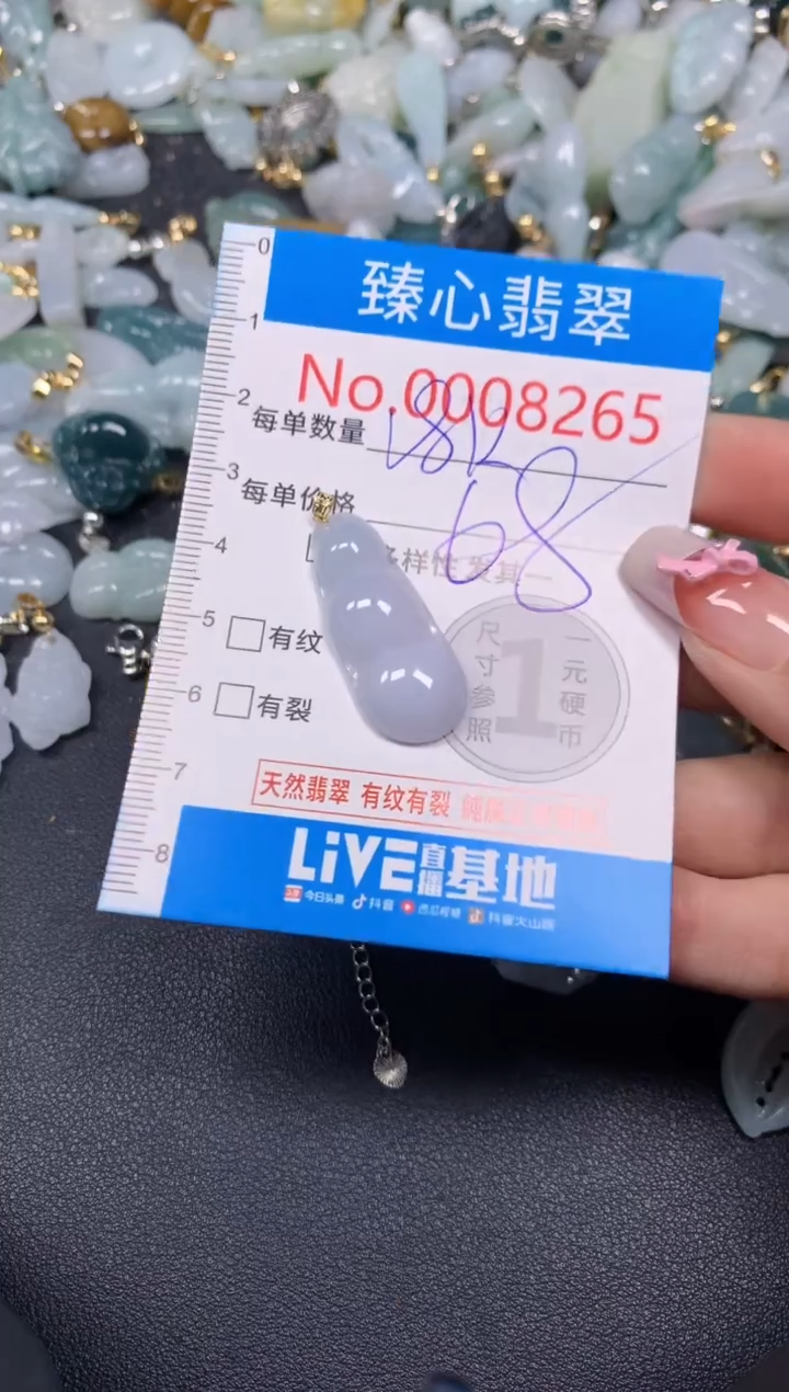 【闪购商品】翡翠颈饰未镶嵌含绳0008265