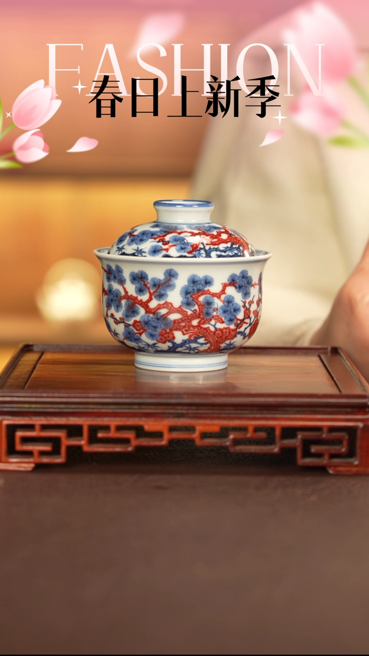 【闪购商品】杯子片云晚谷窑景德镇纯手工陶瓷瓷