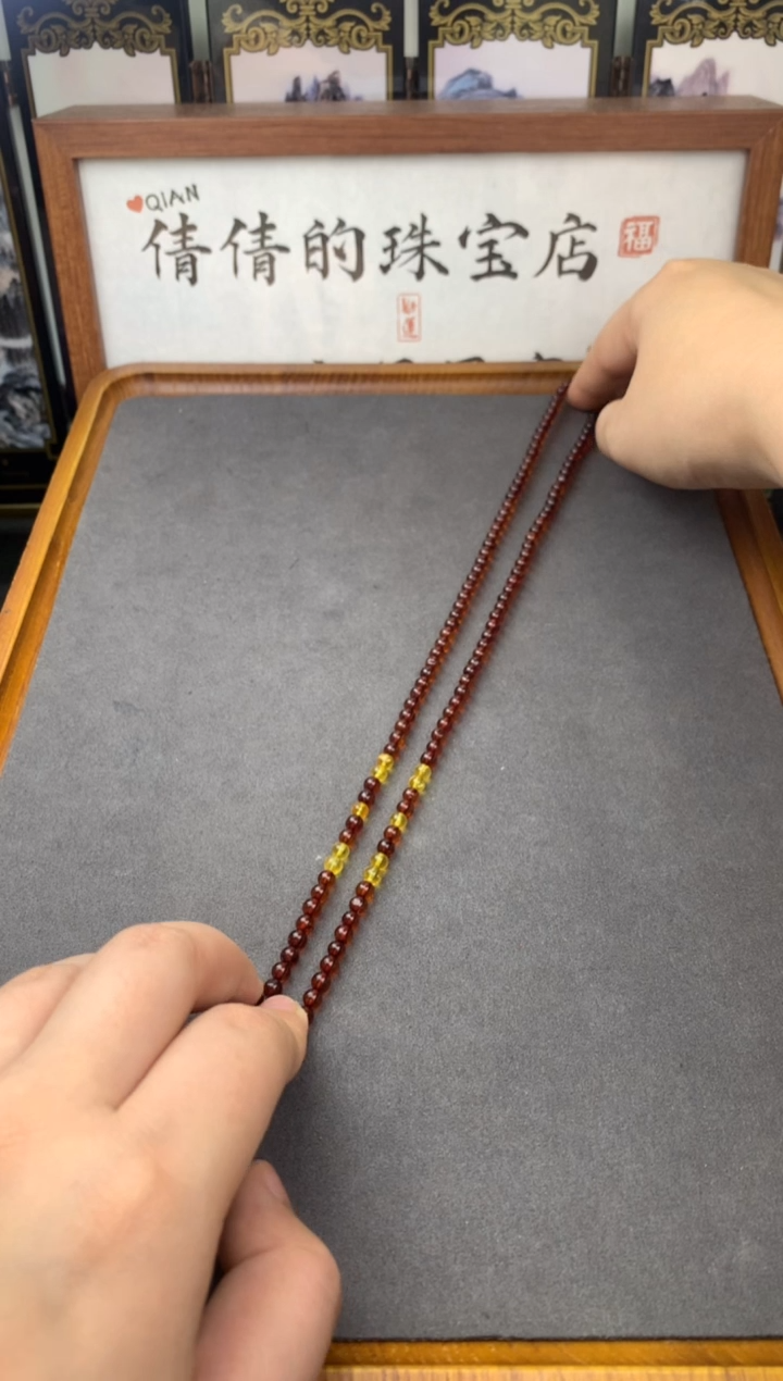 琥珀颈饰未镶嵌/////////