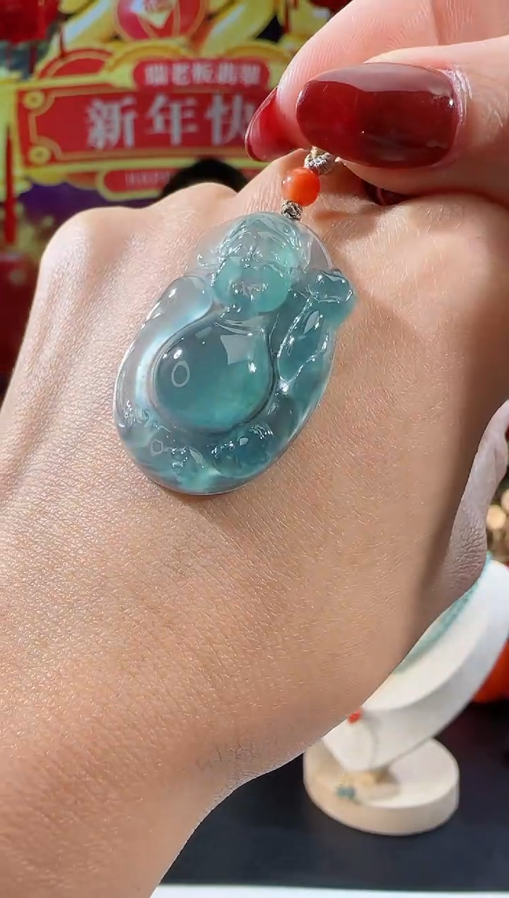 【闪购商品】翡翠吊坠(不含链)未镶嵌财神