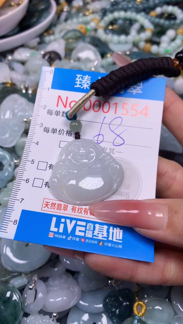 【闪购商品】翡翠颈饰未镶嵌含绳0001554