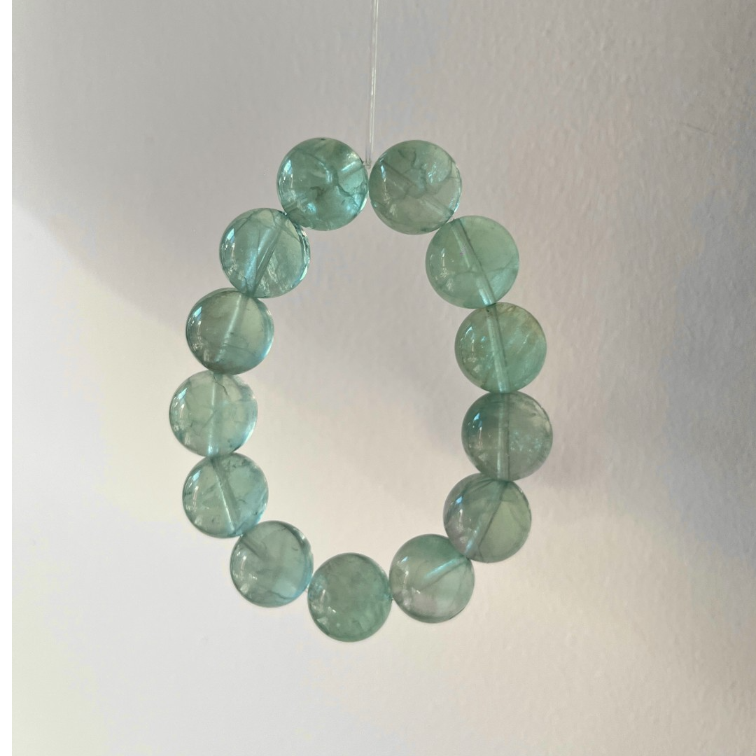 多米专属设计款绿莹石天河石水晶手串（可免费DIY手环）