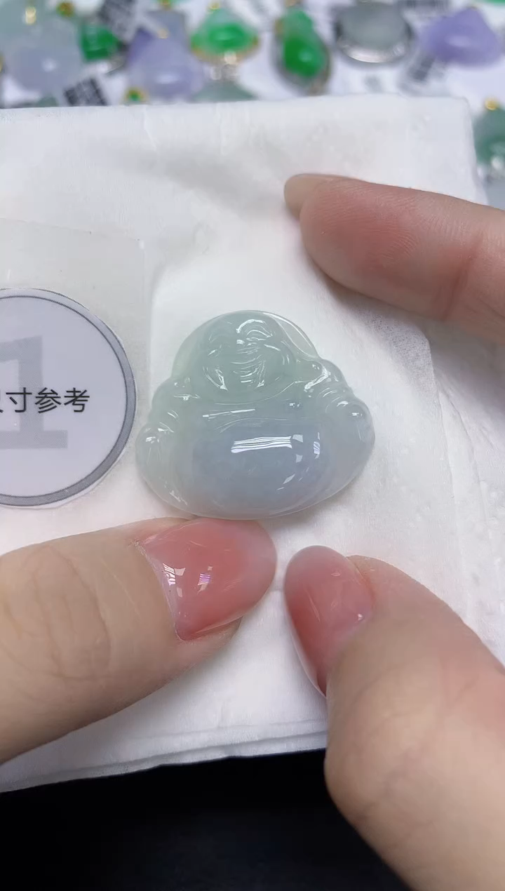 颈饰未镶嵌翡翠天然缅甸翡翠A货百元以上9元证书费自理