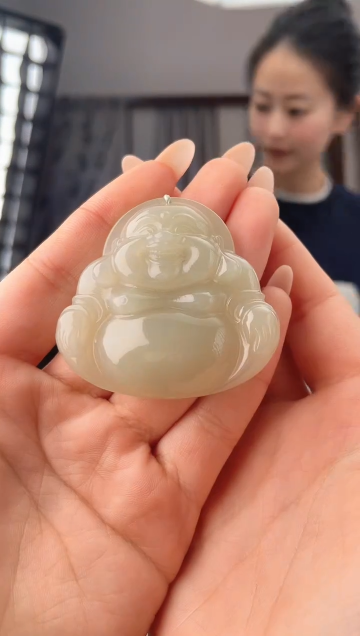 颈饰未镶嵌和田玉45+佛公 多样性发其一