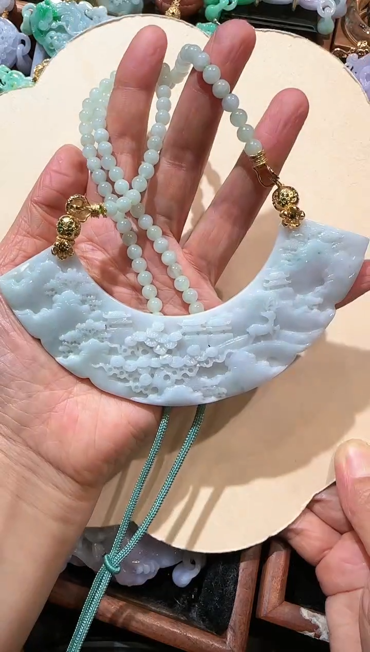 【闪购商品】翡翠颈饰未镶嵌国风