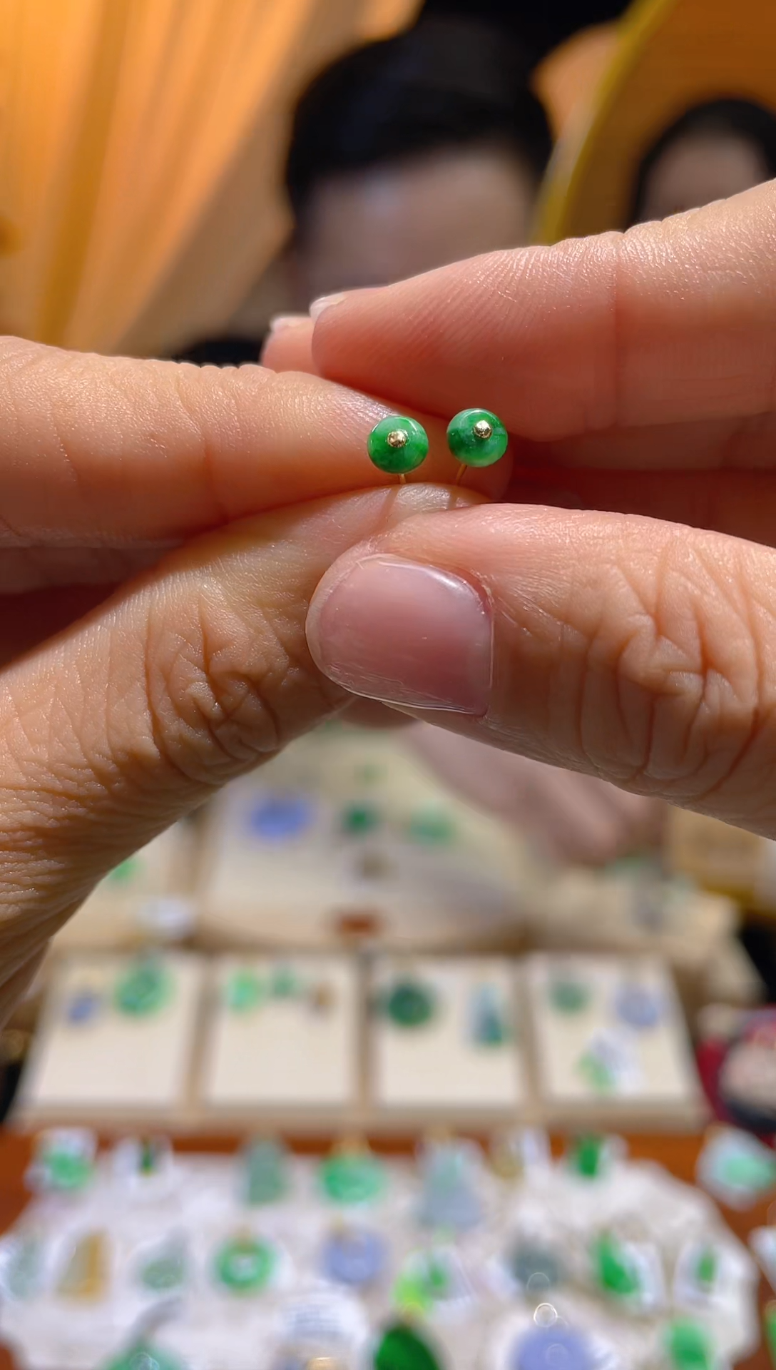 【闪购商品】翡翠颈饰18K金镶嵌假一赔三