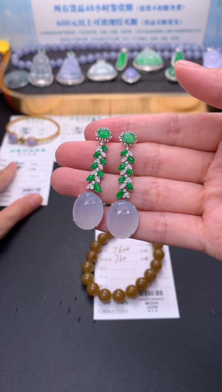 定制翡翠18K金镶嵌模式推广期48小时鉴赏期