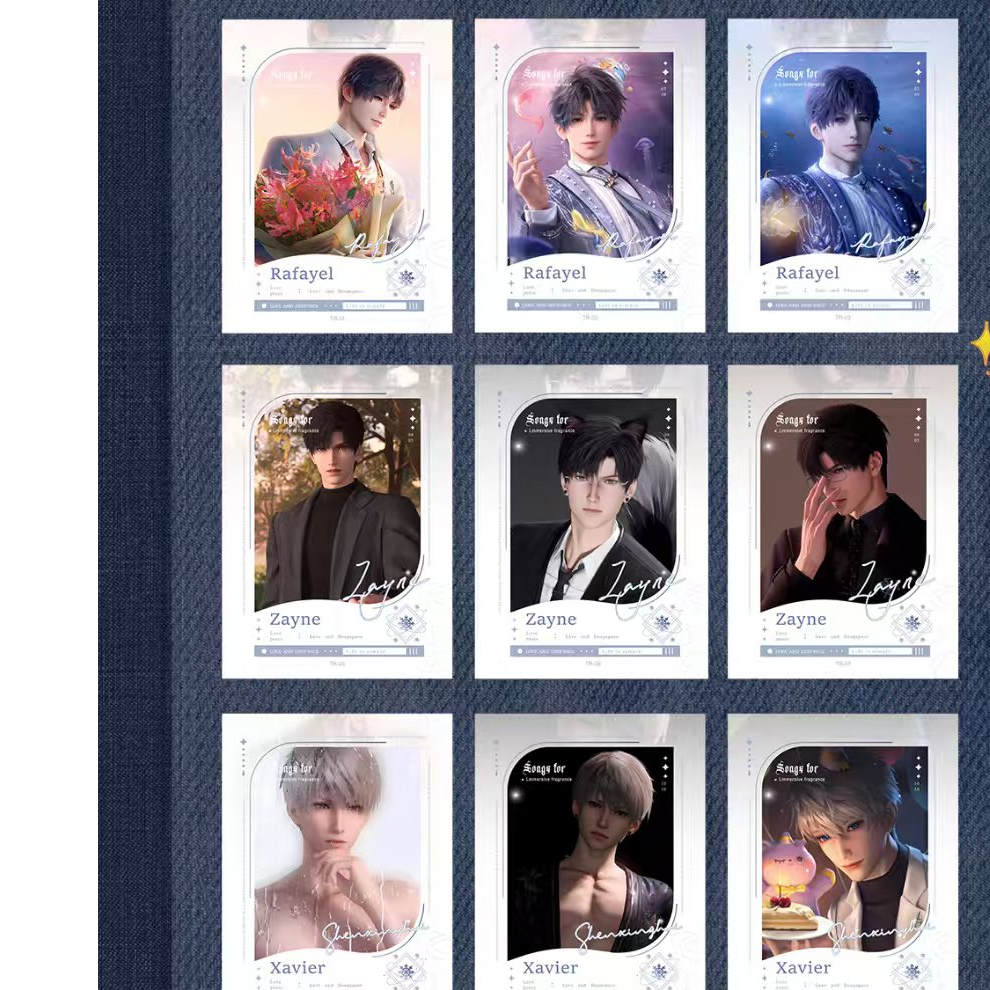 【恋与深空-二创】 《芳心纵情犯》高定趣味小卡系列【盲盒拆卡/代拆】