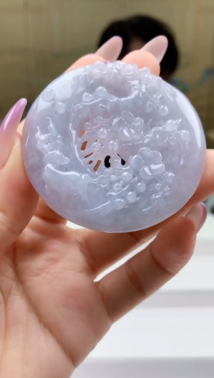 【闪购商品】定制翡翠未镶嵌5060ty-毛货挂件112