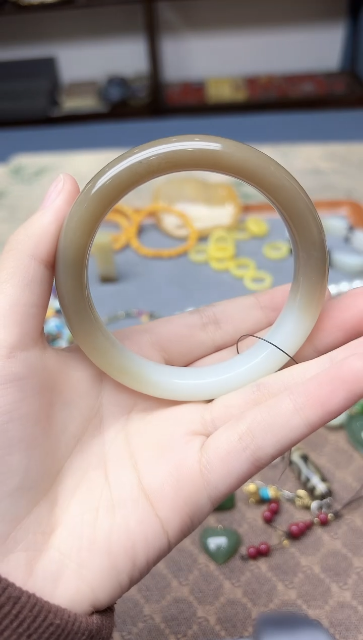 未镶嵌手镯和田玉和田玉手镯58#YR