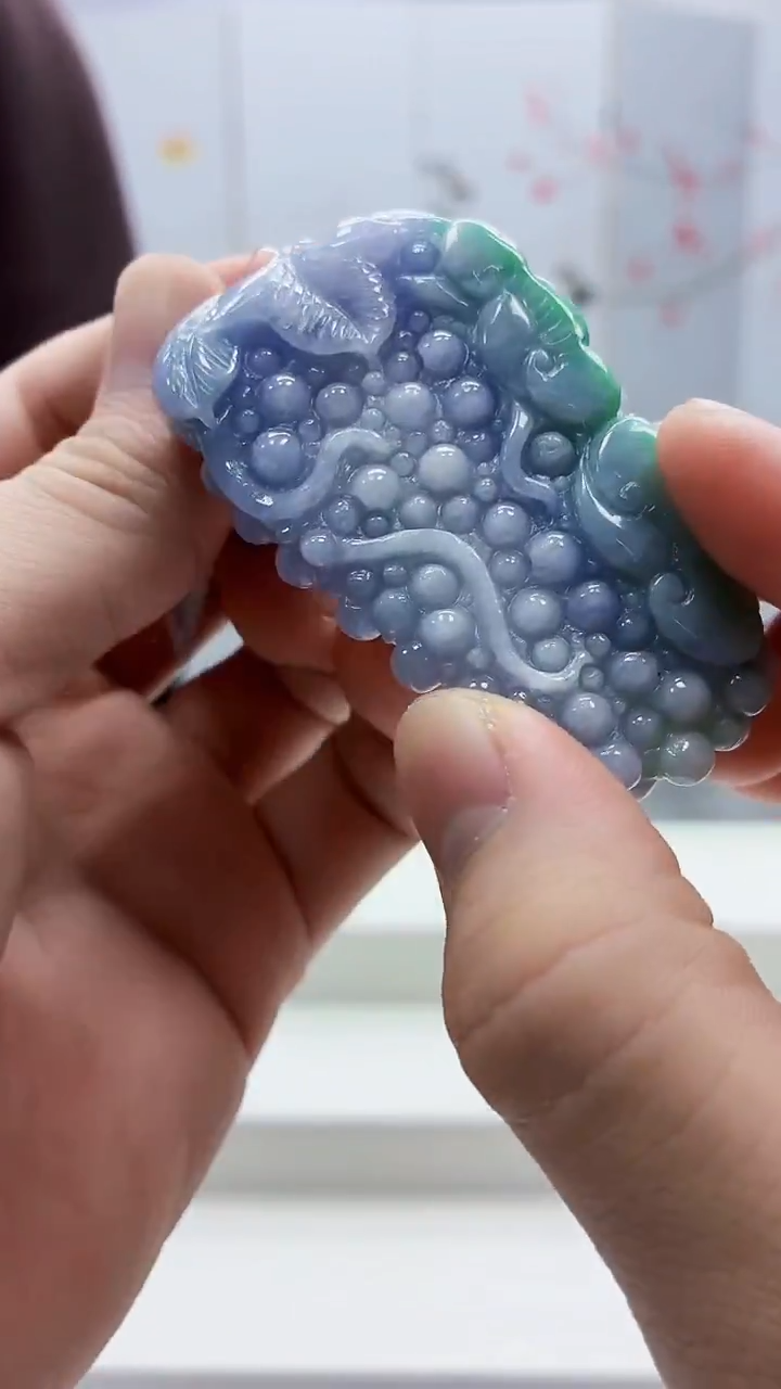 未镶嵌定制翡翠5145bb-毛货挂件64