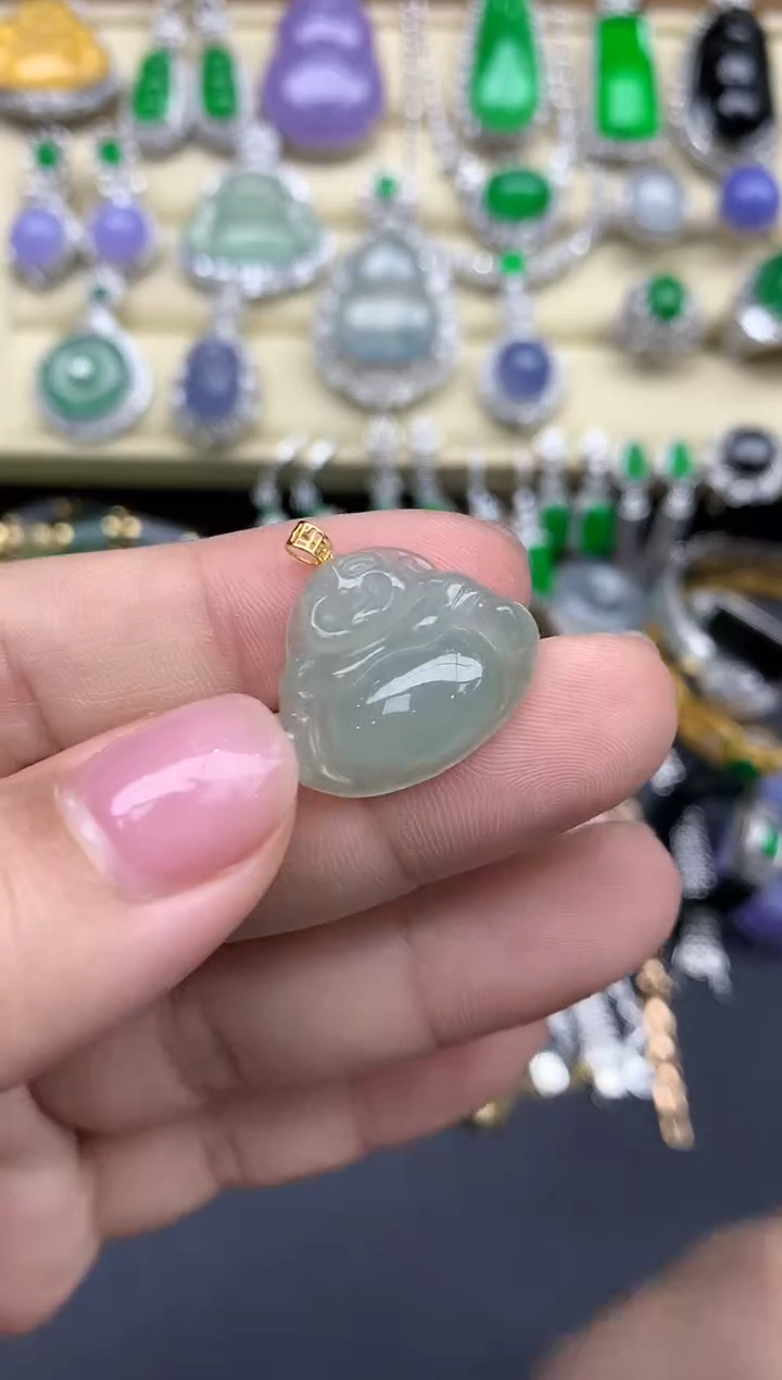 【闪购商品】翡翠颈饰18K金镶嵌29-中国好珍宝