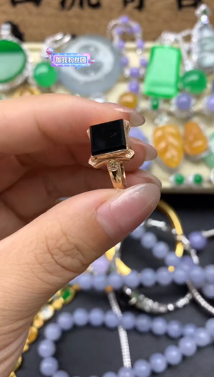 【闪购商品】翡翠戒指18K金镶嵌280-中国好珍宝