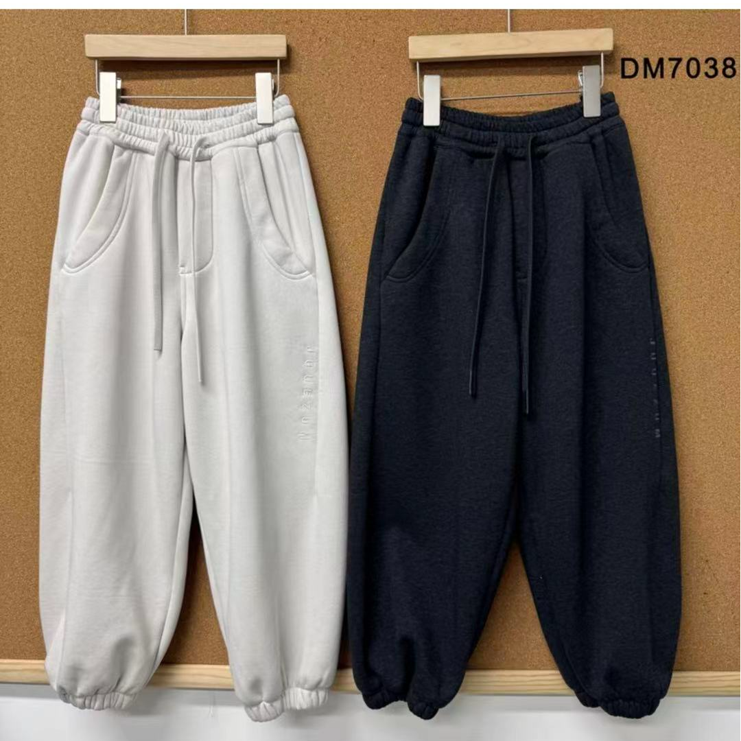 九坐中大童25年深秋冬新款加绒卫裤7038
