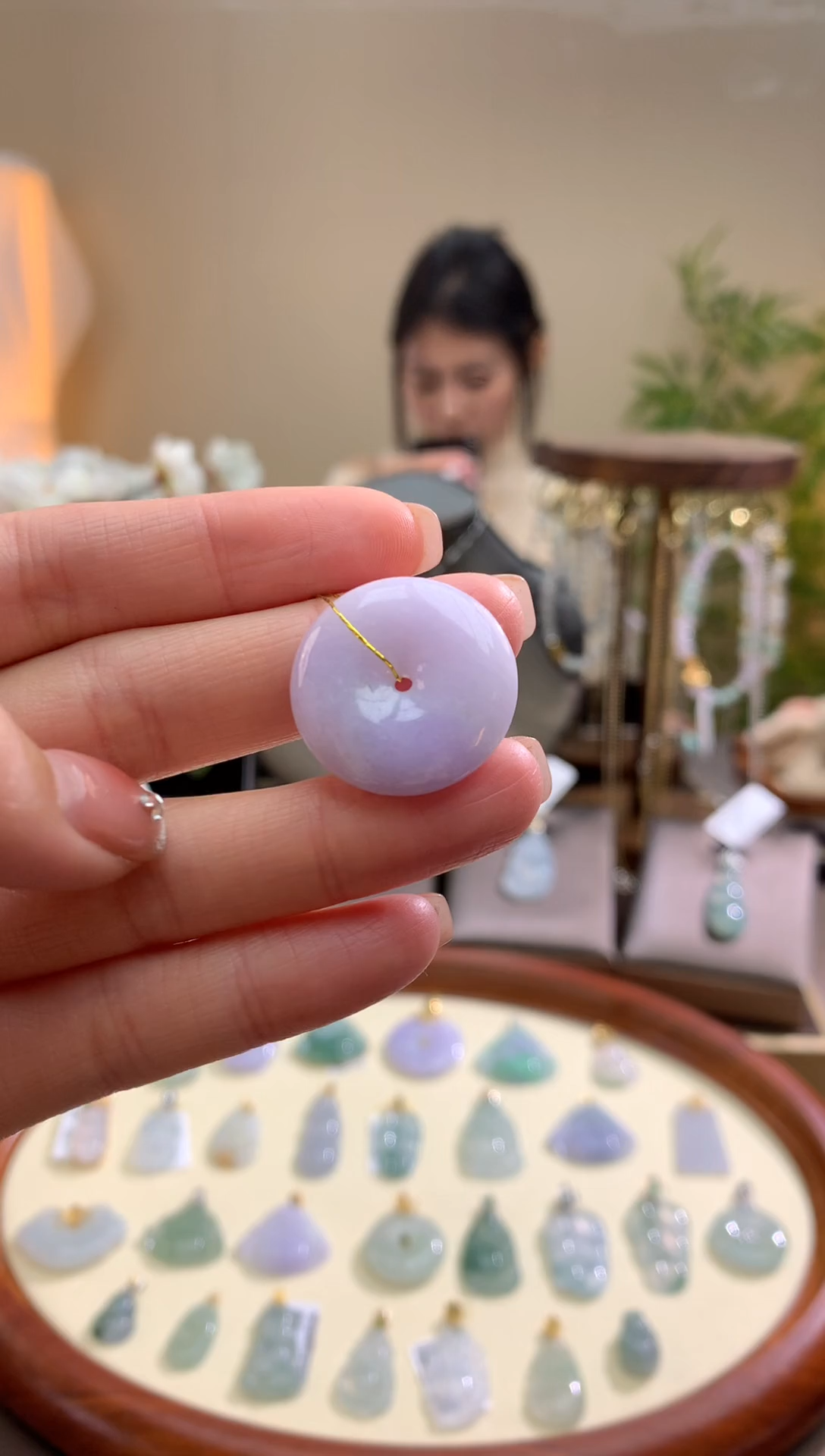 【闪购商品】翡翠颈饰未镶嵌平安扣