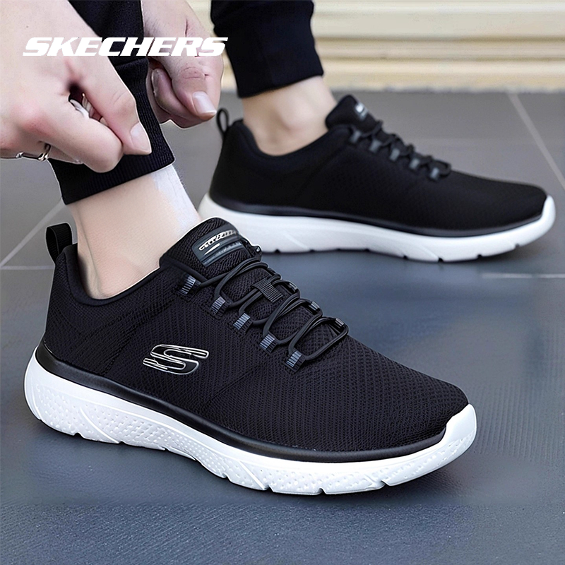 斯凯奇跑步鞋男鞋秋冬新款健步训练运动鞋低帮透气软底休闲鞋跑鞋