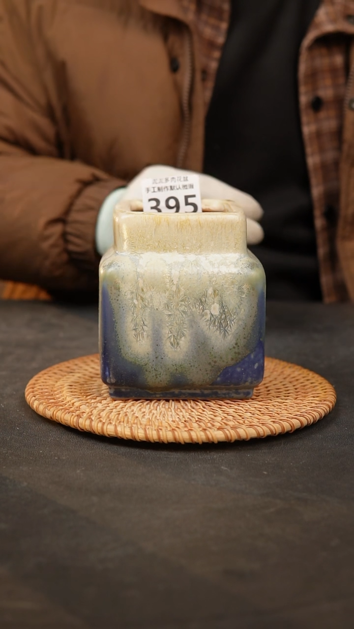 【闪购商品】瓷片景德镇手工花盆