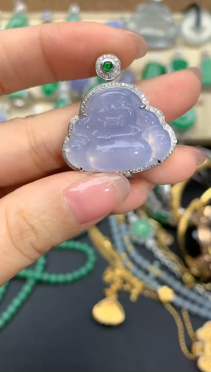 【闪购商品】翡翠颈饰18K金镶嵌505-中国好珍宝