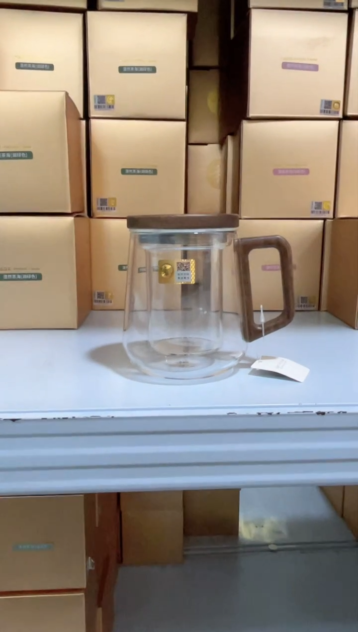 【闪购商品】禾器/木笙杯/透明/金标/380ml