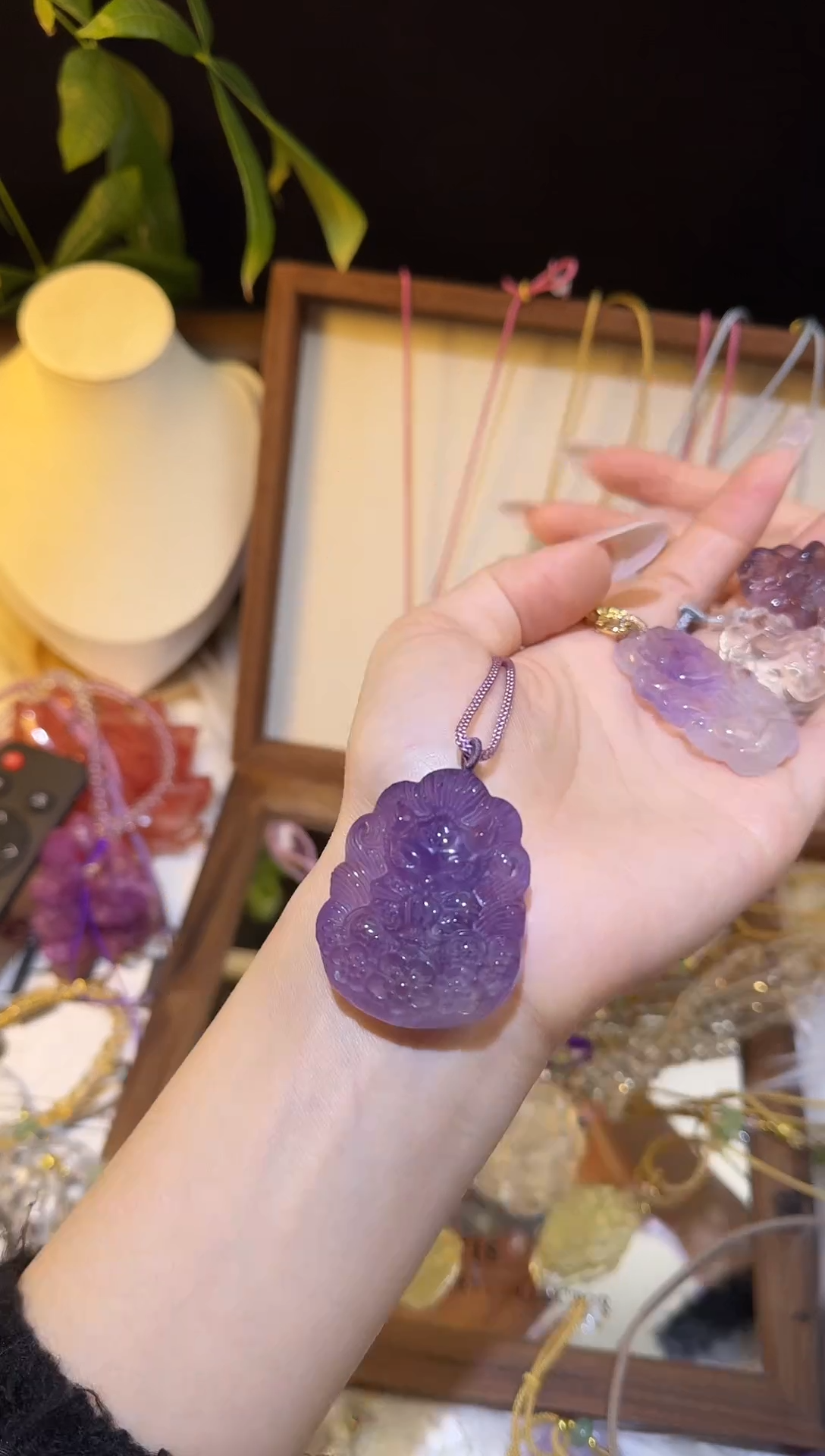 吊坠(赠链)未镶嵌水晶九紫离火狐编绳款