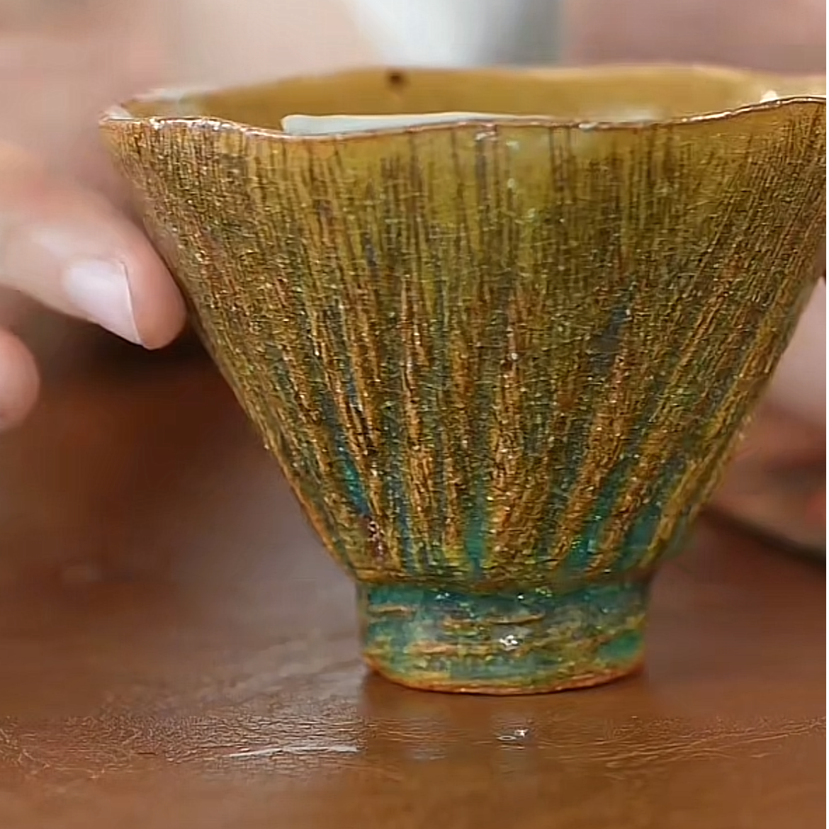 【手工陶莲花杯】荷花杯