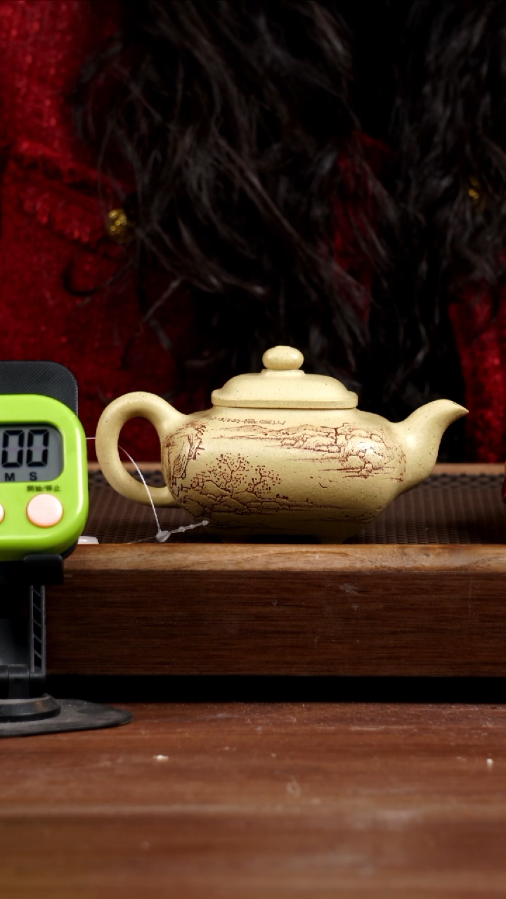 【闪购商品】紫砂茶壶本绿四方传炉240CC