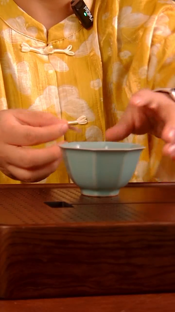 瓷片077号    八方杯   马