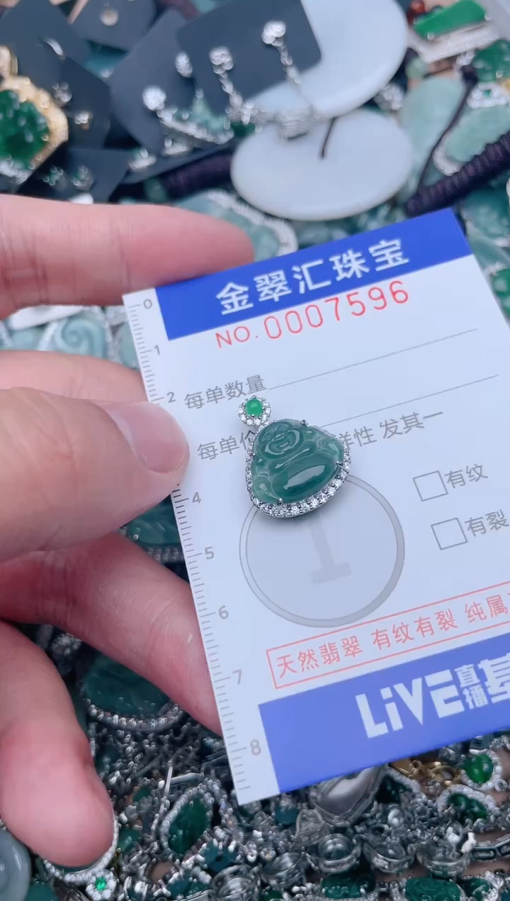 【闪购商品】翡翠颈饰未镶嵌7596....
