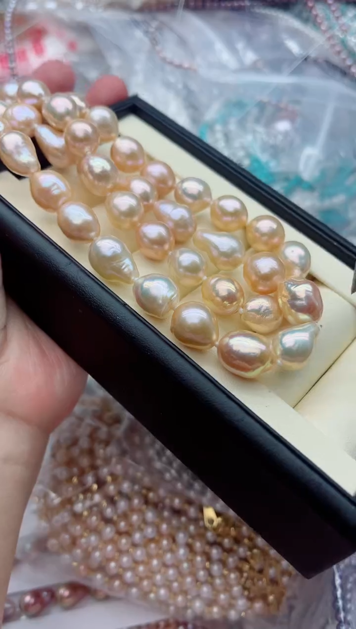 项链银S925镶嵌淡水珍珠多样性发其一，非无暇