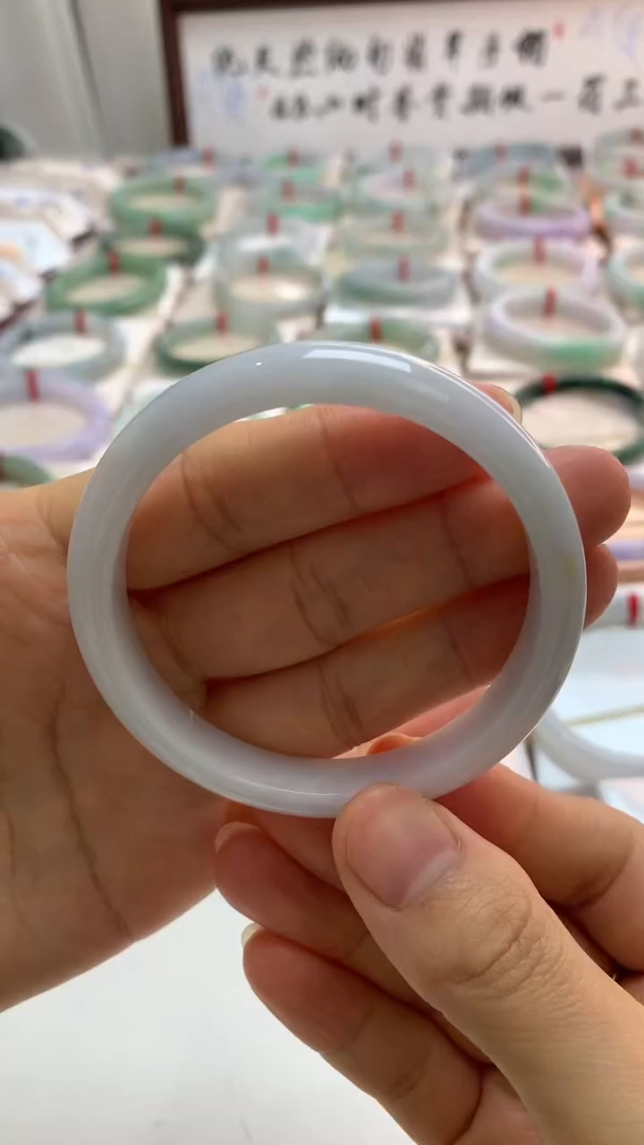 未镶嵌手镯翡翠56白月光