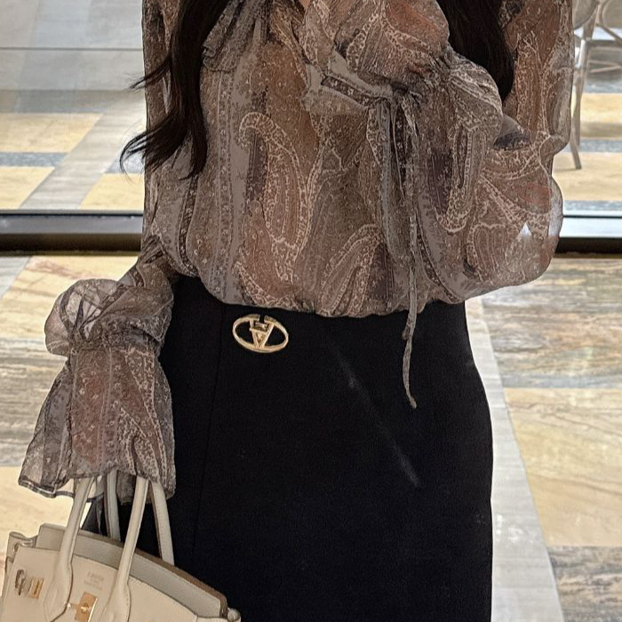 南油小众四季通用宽松型轻奢丝毛裤裙洋气小众设计感复古显瘦气质