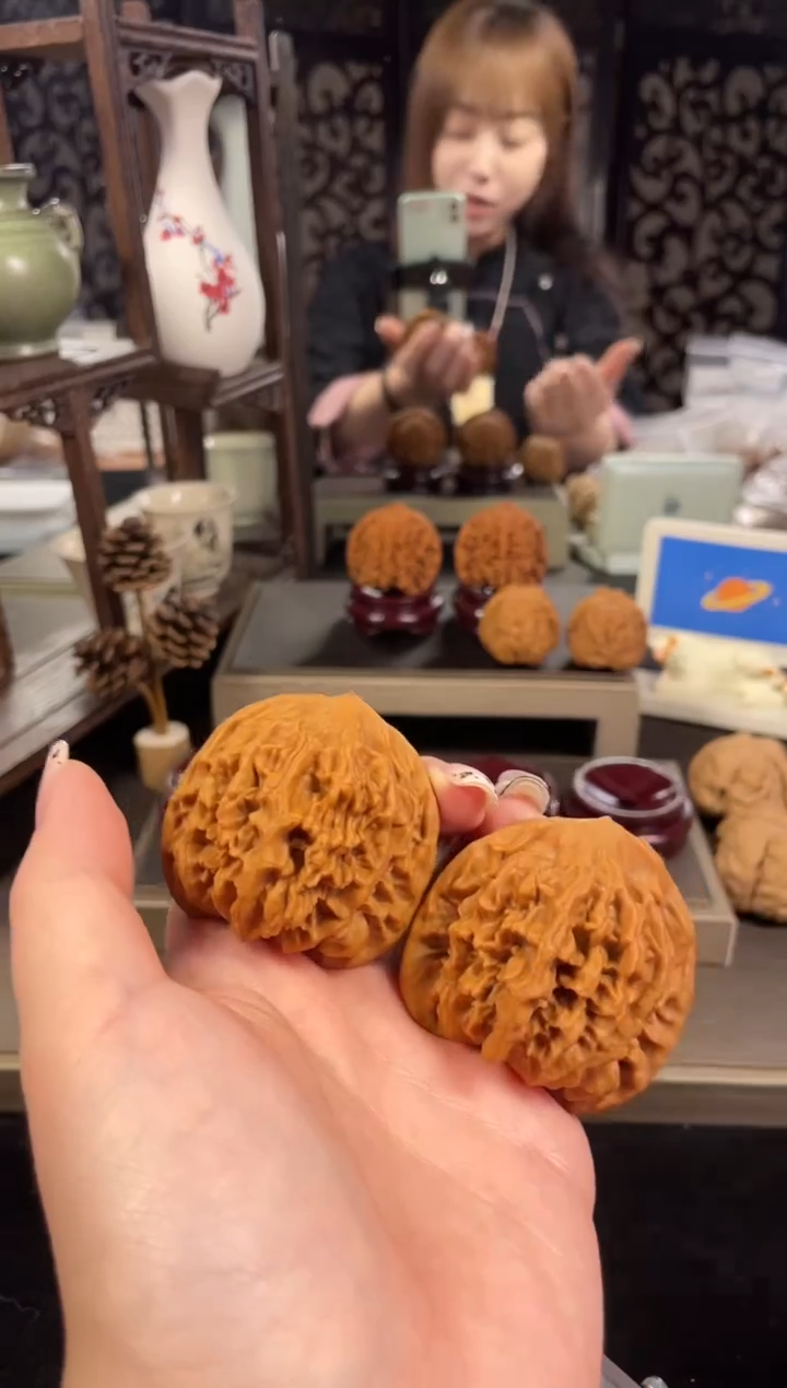 【闪购商品】文玩核桃把件帝王49尺-10