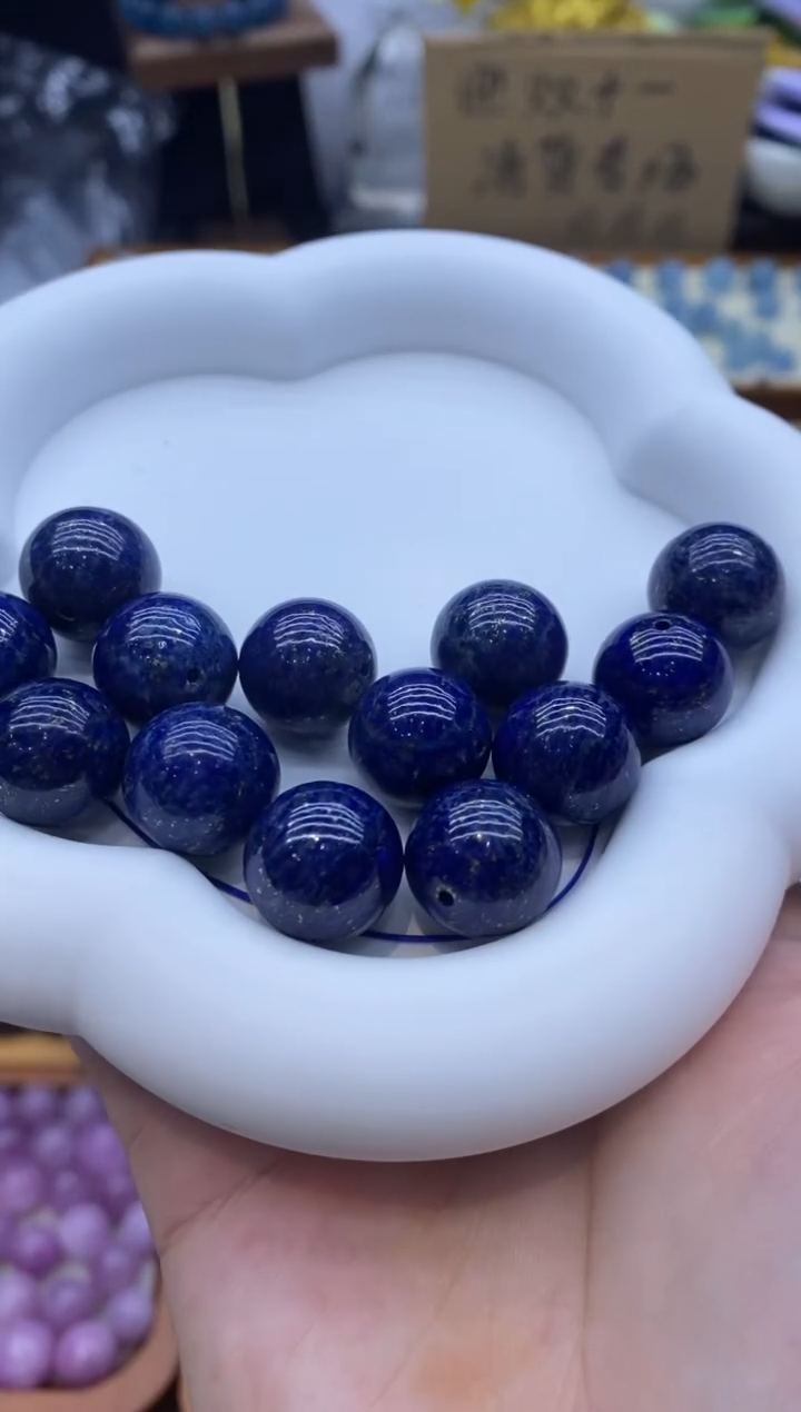 未镶嵌珠宝半成品水晶A58青金14+DIY单珠天然水晶多样性发一