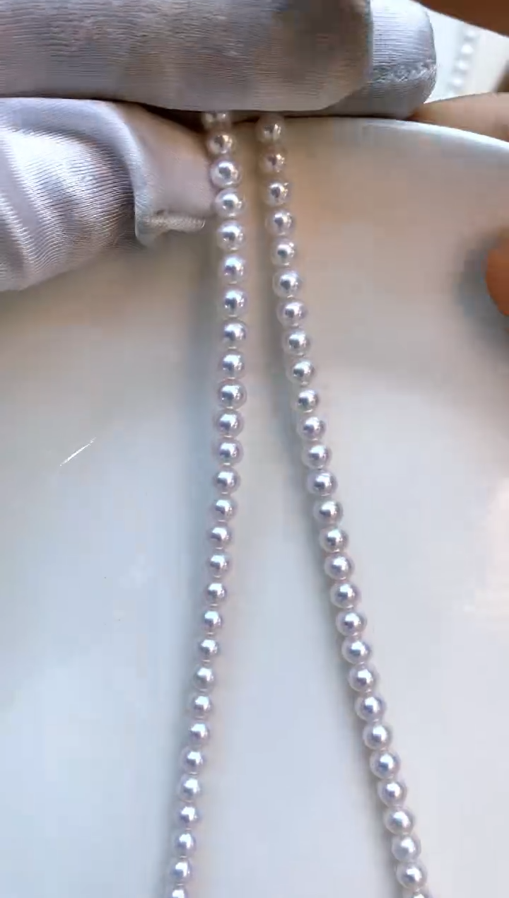 【闪购商品】淡水珍珠项链14K金镶嵌5-6