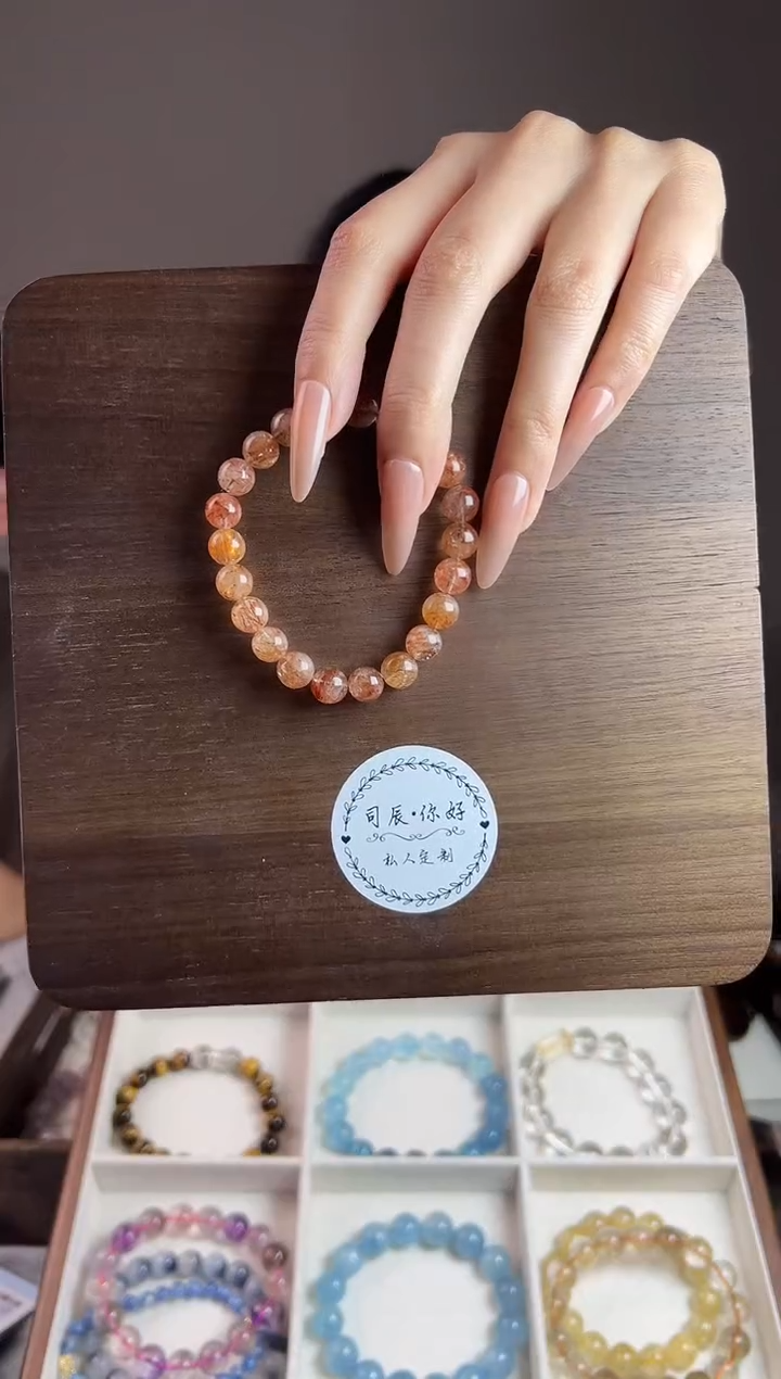 【闪购商品】水晶手链合金黑金超七