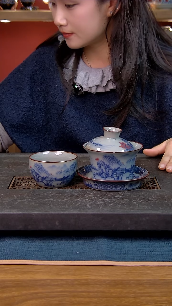 简装家用款2件套 老陶泥开片纹陶瓷茶具