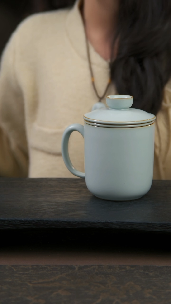 【闪购商品】杯青澹汝窑无奇杯1只