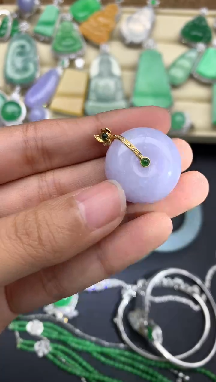 【闪购商品】翡翠颈饰18K金镶嵌112-中国好珍宝