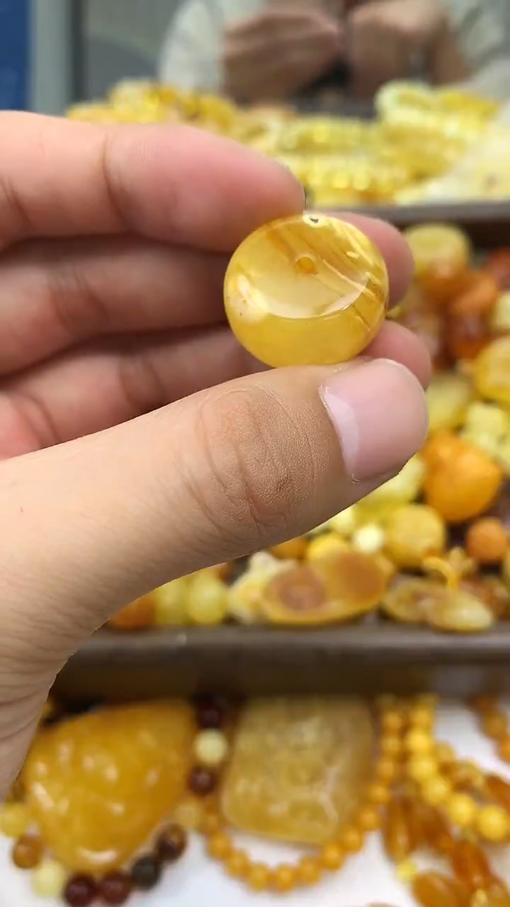 裸石蜜蜡未镶嵌单珠