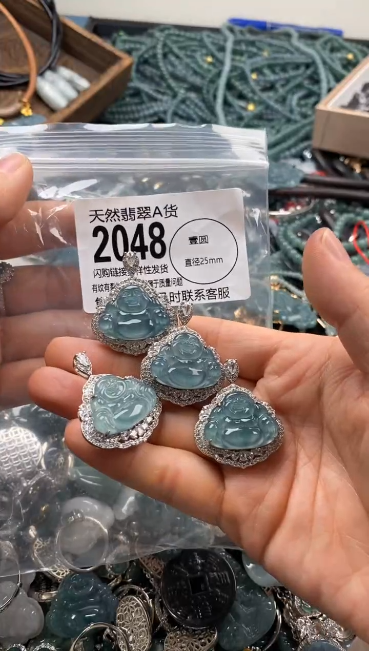 【闪购商品】翡翠颈饰未镶嵌多样性发其一2048