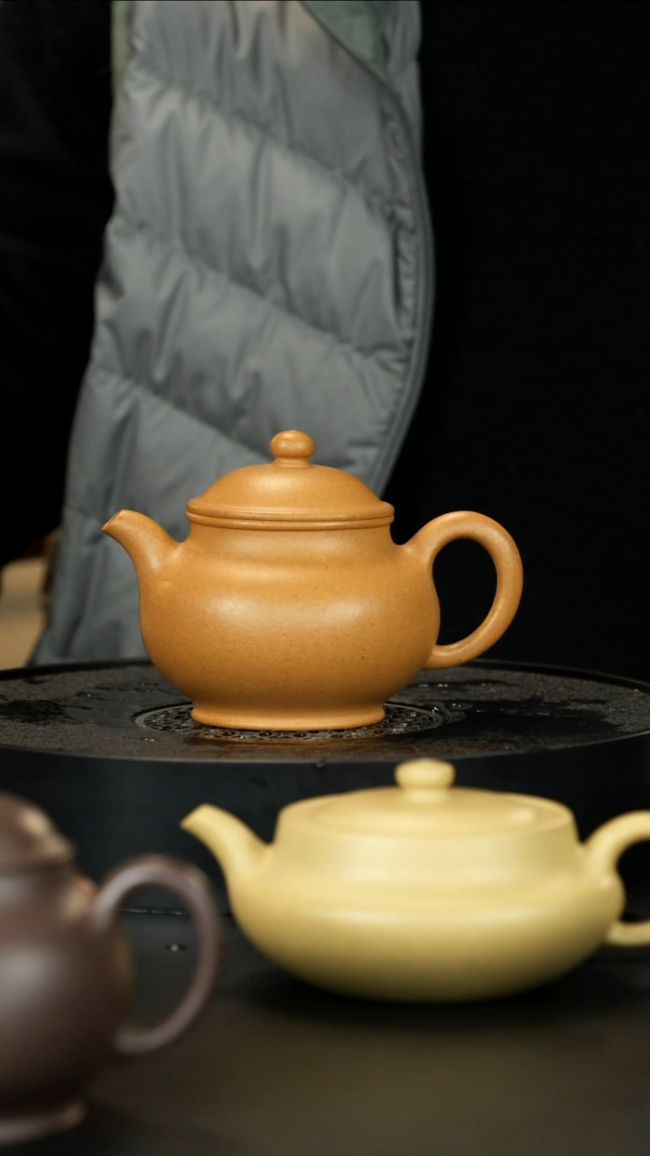 【闪购商品】紫砂茶壶老宕口天花板黄金段潘壶大漏